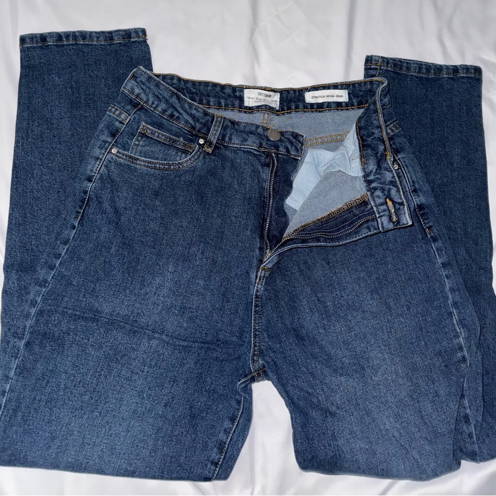 Cotton On Women's Dark Blue Straight Leg Jeans